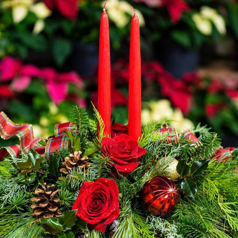 Traditional Red & Gold Centrepiece