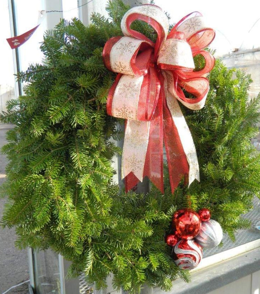 Candy Cane Decorated Wreath